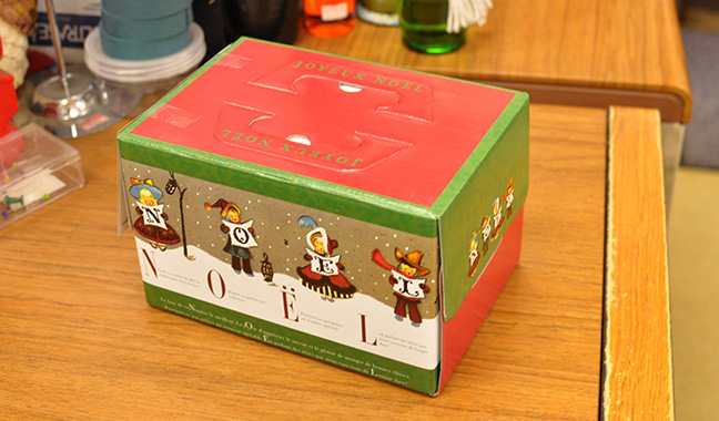 クリスマスケーキ用箱 横長タイプ